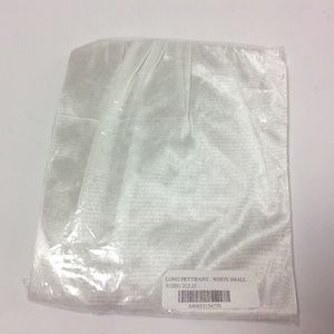 New Women's Long Petti Pant White Size S